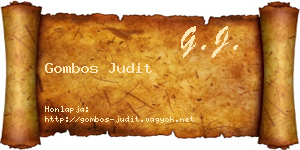 Gombos Judit névjegykártya