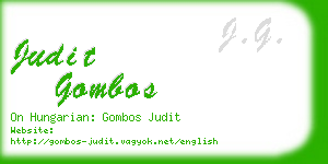 judit gombos business card